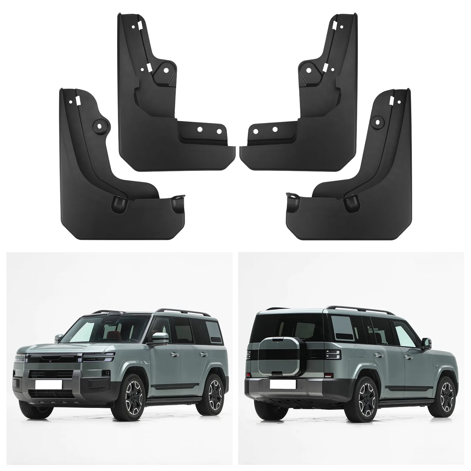 For BYD Fangchengbao Ti7 2026 flash charging version car fender skin mud flaps mudguard splash guard front rear wheel exterior a