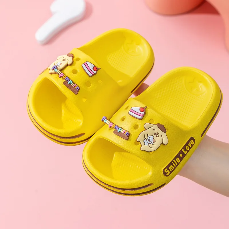 Sanrio Boys girls Slippers Soft Hello Kitty Cinnamoroll Platform Non-Slip Comfortable Flip Flops Outdoor Beach Sandals Gift