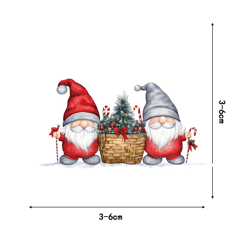 50/100PCS Kawaii Felice Natale Gnomo Adesivi Adesivo Da Parete Regalo Anno Di Natale FAI DA TE 2025 Estetico Telefono Estetico adesivo ﻿