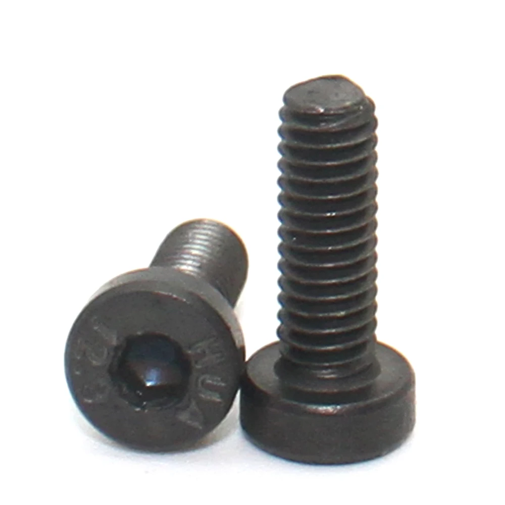M3 M4 M5 M6 M8 M10 M12 Grade 12.9 Black Carbon Steel  Ultra-Thin Low Profile Hex Hexagon Socket Head Cap Screws Bolt DIN7984