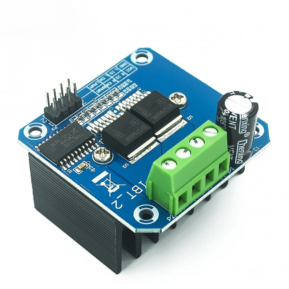 Double BTS7960 43A H-bridge High-power Motor Driver module/ diy smart car Current diagnostic
