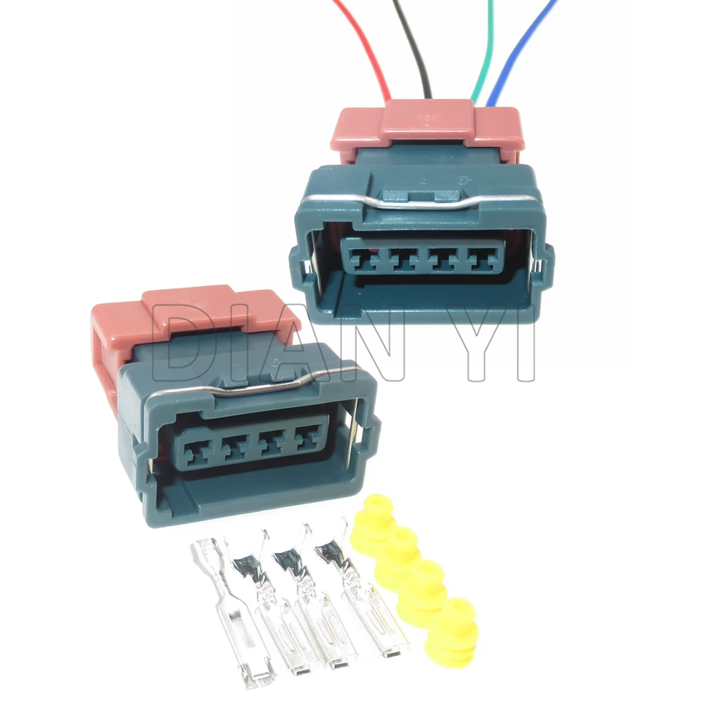 1 Set 4 Way Starter Auto Air Flow Sensor Wire Plug Assembly PB187-04446 Vehicle Connector With Terminal Car Waterproof Socket