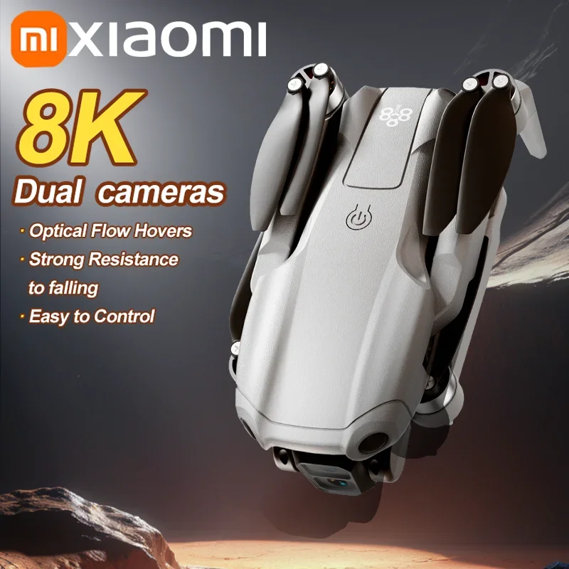 Xiaomi a888 pro vr drone 8k profissional aérea hd câmera dupla inteligente evitar obstáculos sem escova de energia dobrável brinquedo uav
