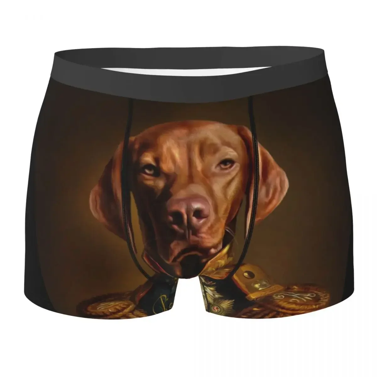 Boxer Underpants Shorts Bertie The Hungarian Vizsla - Dog Portrait Panties Men's Comfortable Underwear For Homme Man Boyfriend