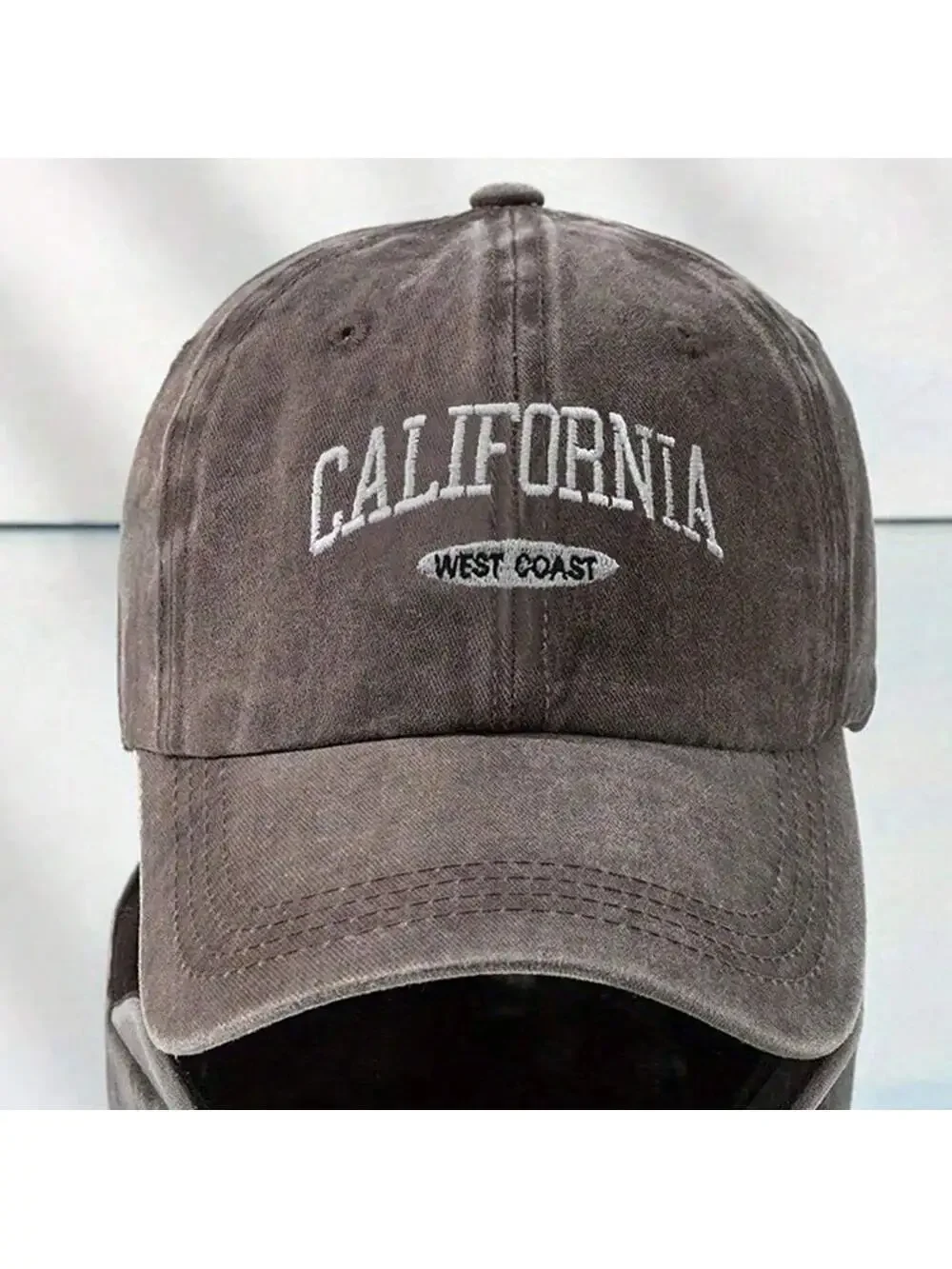 1 unisex all season wearing pure cotton washed California fashionable baseball cap with lettering