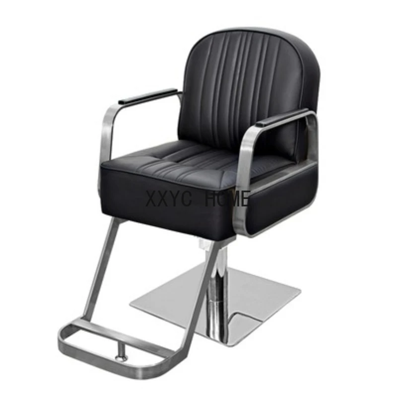 

Hairdressing Perm Hair Dyeing Shave Barber Chair Foldable Backrest Simple Barber Chair Silla De Barbería Furniture