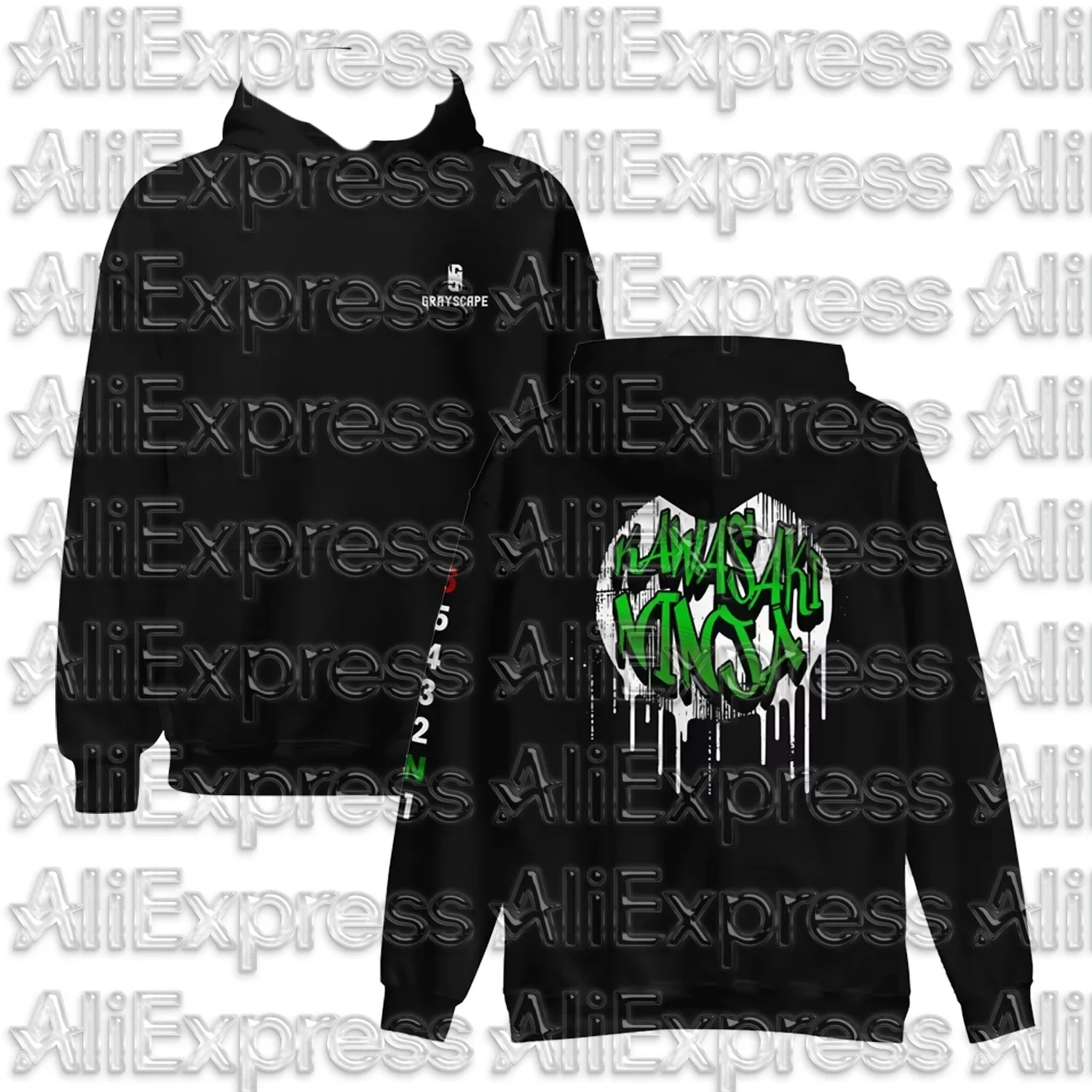 

Kawasaki Summer 3D Mesh Breathable Quick Drying Hooded Sweatshirt Motorcycle Racing Long Sleeved Sportswear Men Women Top