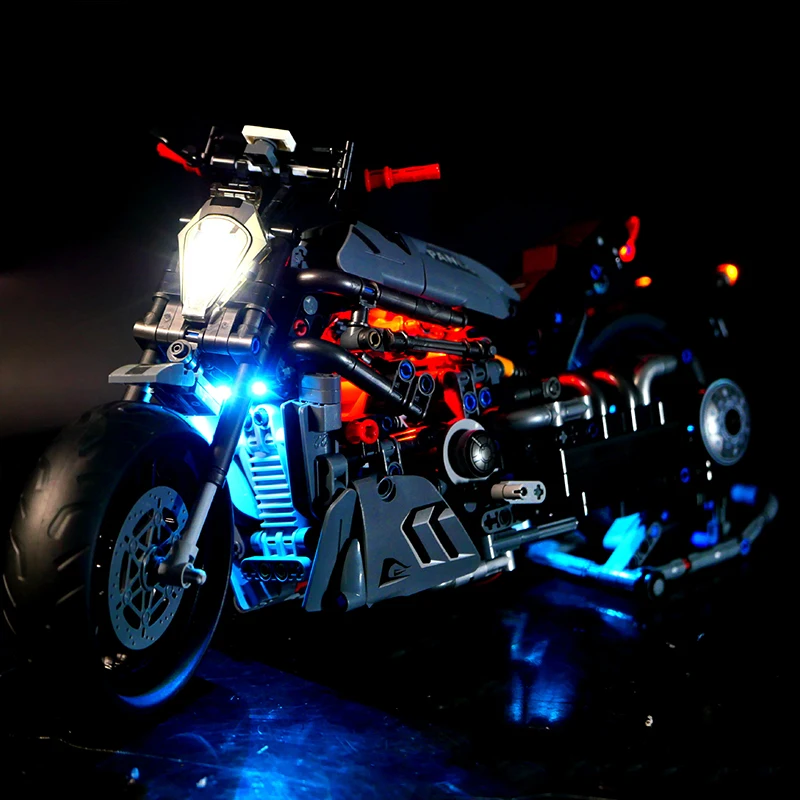 RC DIY LED-Licht-Kit für Lego Chic-Block Motorrad Baustein-Set (nur LED-Licht, ohne Blöcke Modell)