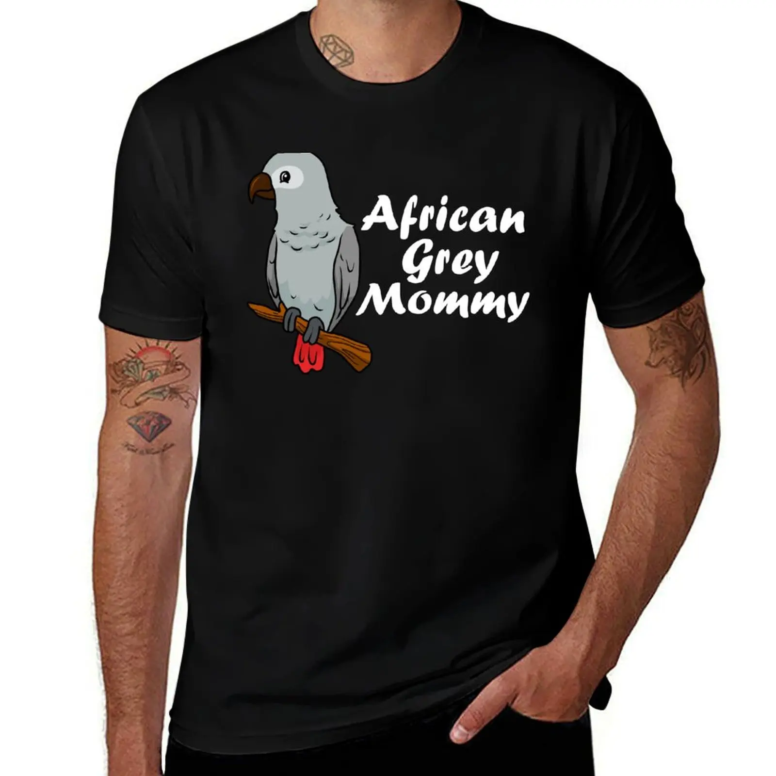 

African Grey Shirt Women African Grey Gifts Girls Parrot T-Shirt Lightweight Running Sports T-Shirt