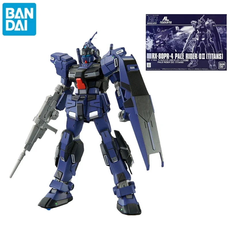 Anime Figure Bandai Gundam PB Limit HGUC 1/144 RX-80PR-4 Pale Rider D2 Titans Color Gundam Assembly Model Anime Action Figures