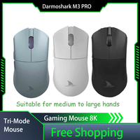 Darmoshark M3pro Gaming Mouse Three Mode Wireless Lightweight Mouse Paw3395 TTC Gold Micro Motion E-Sports Game 8k Middle Hand