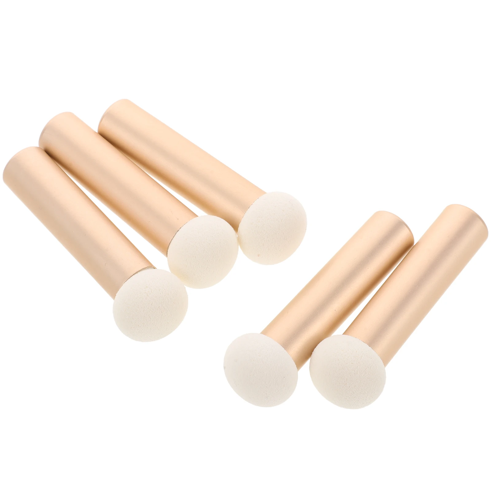 Brosse anti-cernes, 5 pièces, poignée haute densité respectueuse de la peau, pour fond de teint, crème, poudre, Contour du nez, outil de maquillage pour les yeux, Portable