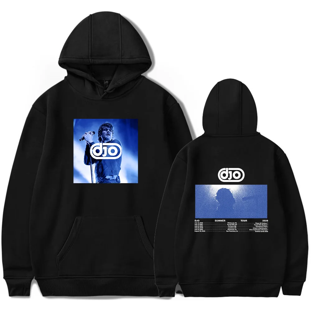 

DJO 2026 Tour merch hoodie Unisex retro fashion long sleeved hooded sweatshirt sportswear