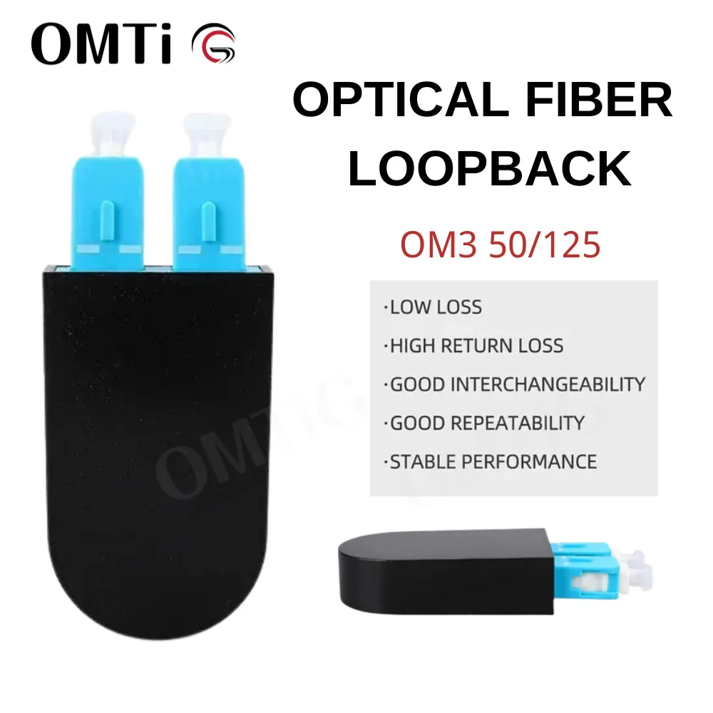 

Loopback Opitc Single SC/UPC Adapter Mode SM MM OM3 OM4 Double SC Optical Fiber Connector 50/125 62.5/125