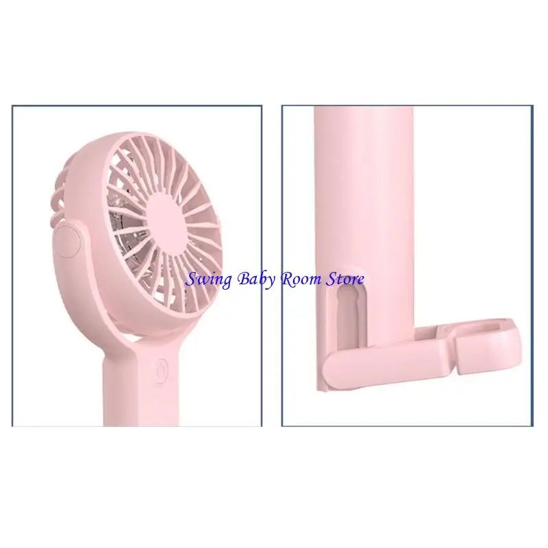 K1AD Portable Fan 1200mAh Battery Operated Handheld Fan 5 Speed USB Rechargeable Fan