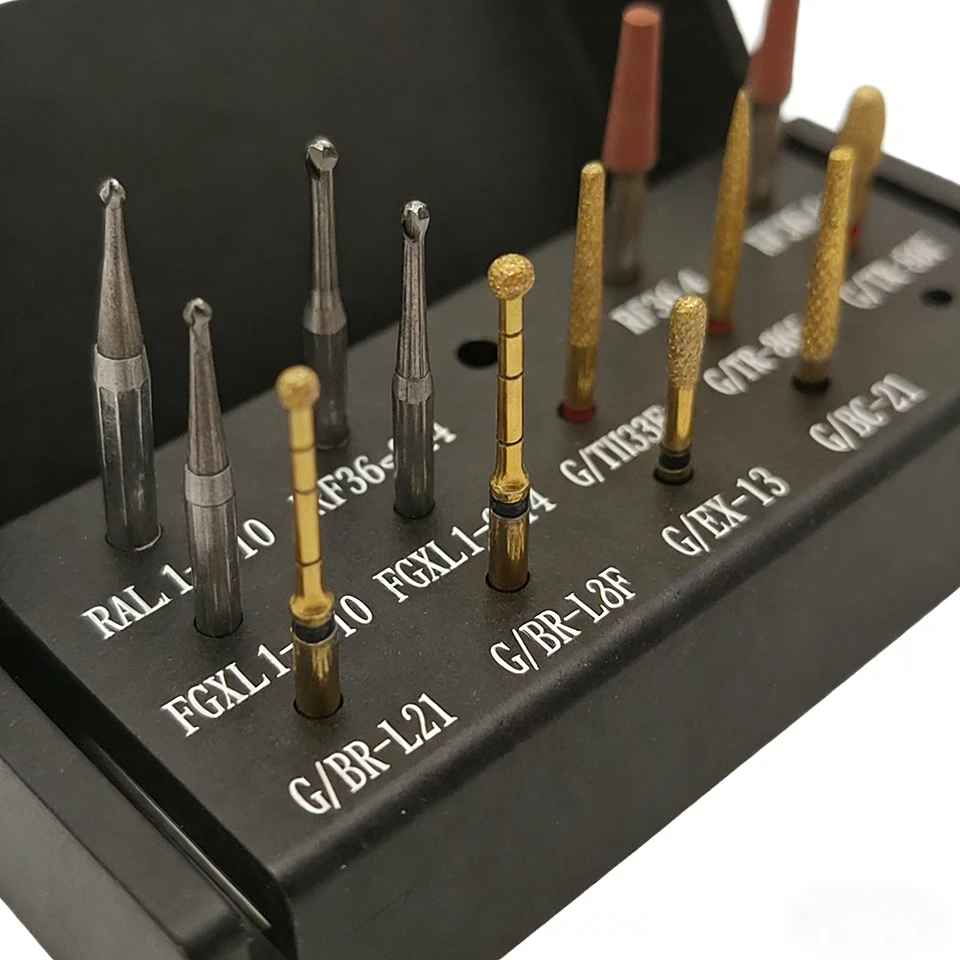 Toboom Dental Caries Removal Bur Kit FG High Speed Carbide Burs for Cavity Preparation and Decay Removal Procedure FG8213