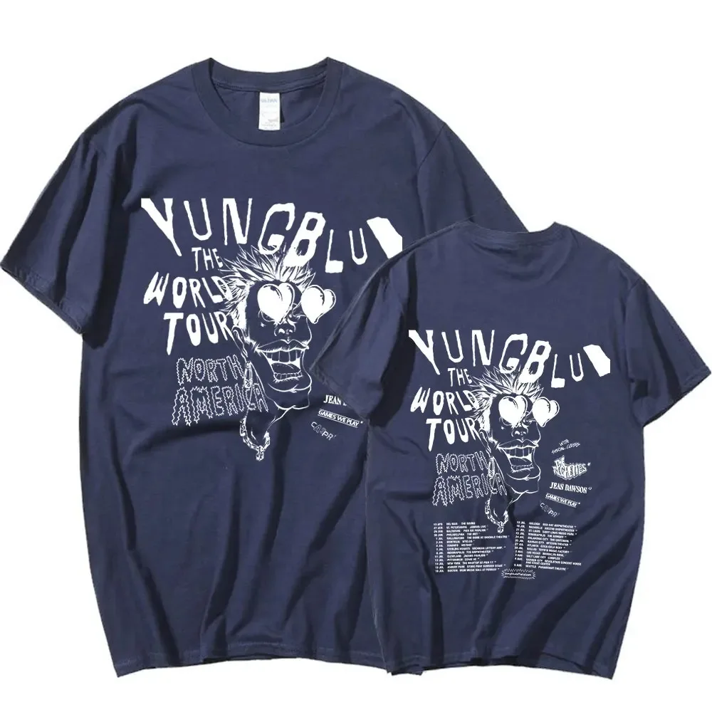 Yungblud 2023 World Tour T Shirt Men Oversize O-Neck Short Sleeve T-shirt Fashion Hip Hop Gift Fan T-shirts Streetwear Tops