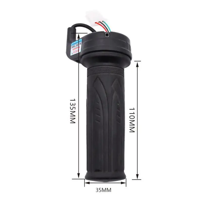 

【CR】48V Ebike Scooter Throttle Handle 135mm Speed Grip with Three Speed Reverse and Cruise for Electric Bicycle Upgrade