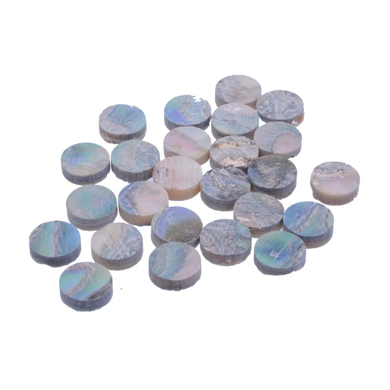 4 Sizes Abalone Guitar Fret Inlay Dots Green Mother of Pearl Markers for Acoustic Electric Bass Ukulele