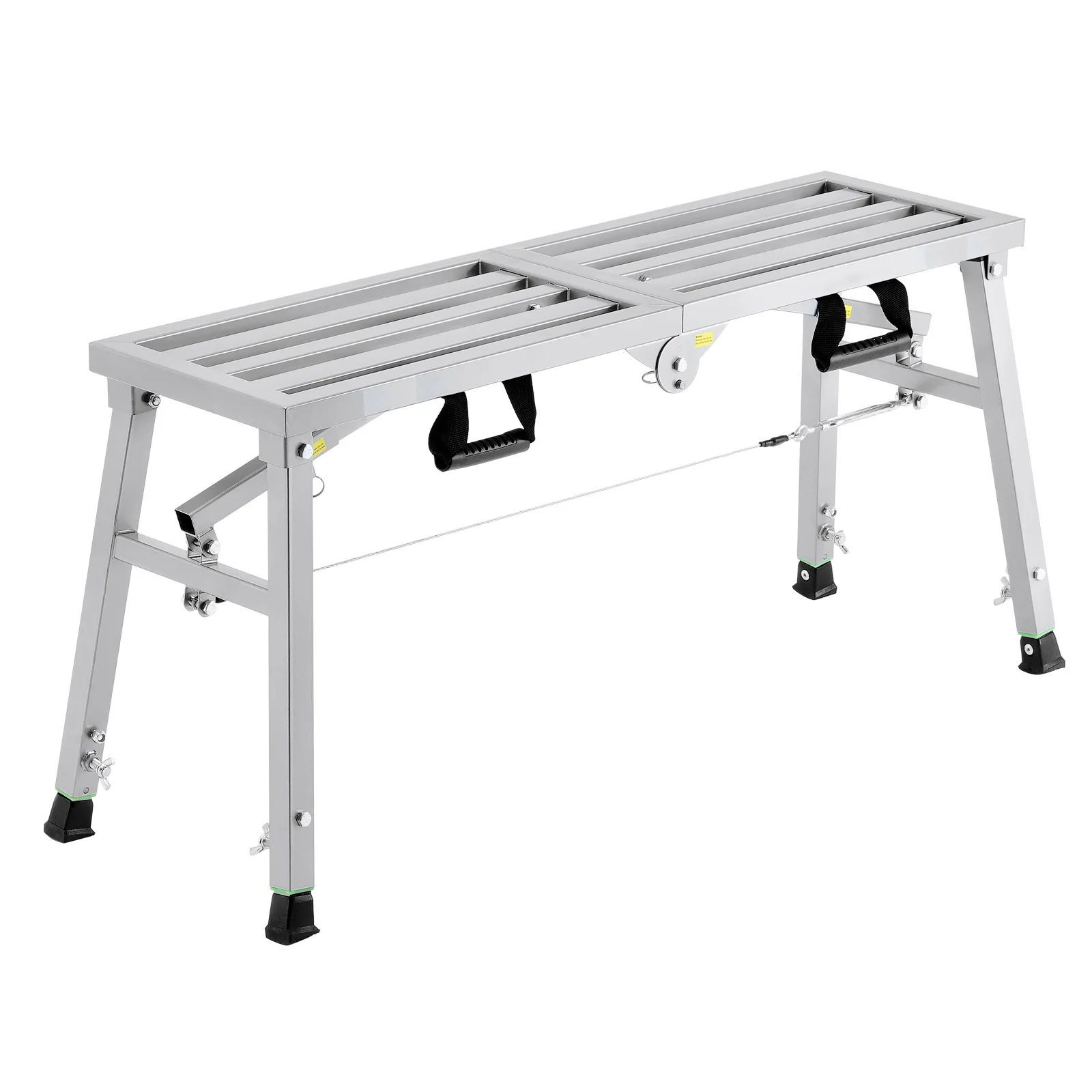SucceBuyWork Platform 3Gear Adjustable Height Folding Alloy Steel Step Ladder 400/800/882lb Load Capacity Drywall Painting Stool
