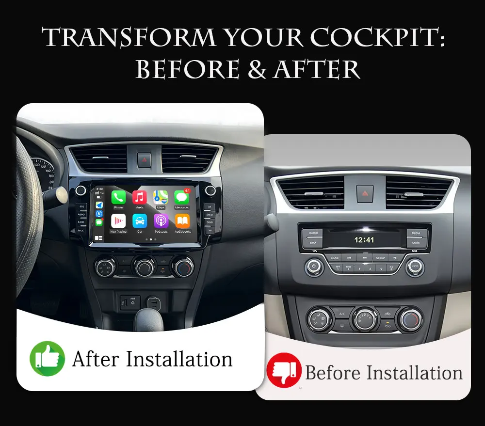 Android 16 For Nissan Sylphy B17 Sentra 2012 2013 2014 2015-2019 BT 4G 2K Multimedia Navigation Car Radio Auto Video CarPlay GPS