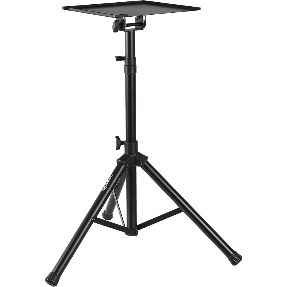 

Adjustable Portable Tripod Stand for Workstation, Music, DJ, Projector, Mixer & Laptop, Black