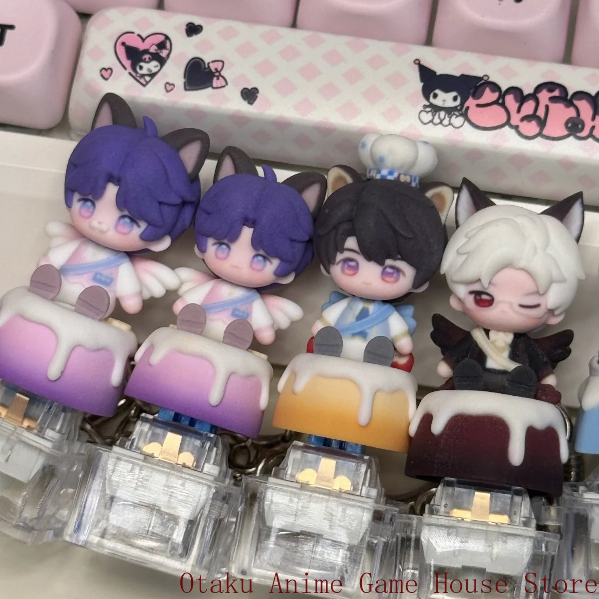 love-and-deepspace-ケイレブ・サイラス-ラファエル-かわいいキーキャップ-メカニカルキーボード-デコレーション-アニメコレクション-誕生日プレゼント-クリスマス-コスプレ