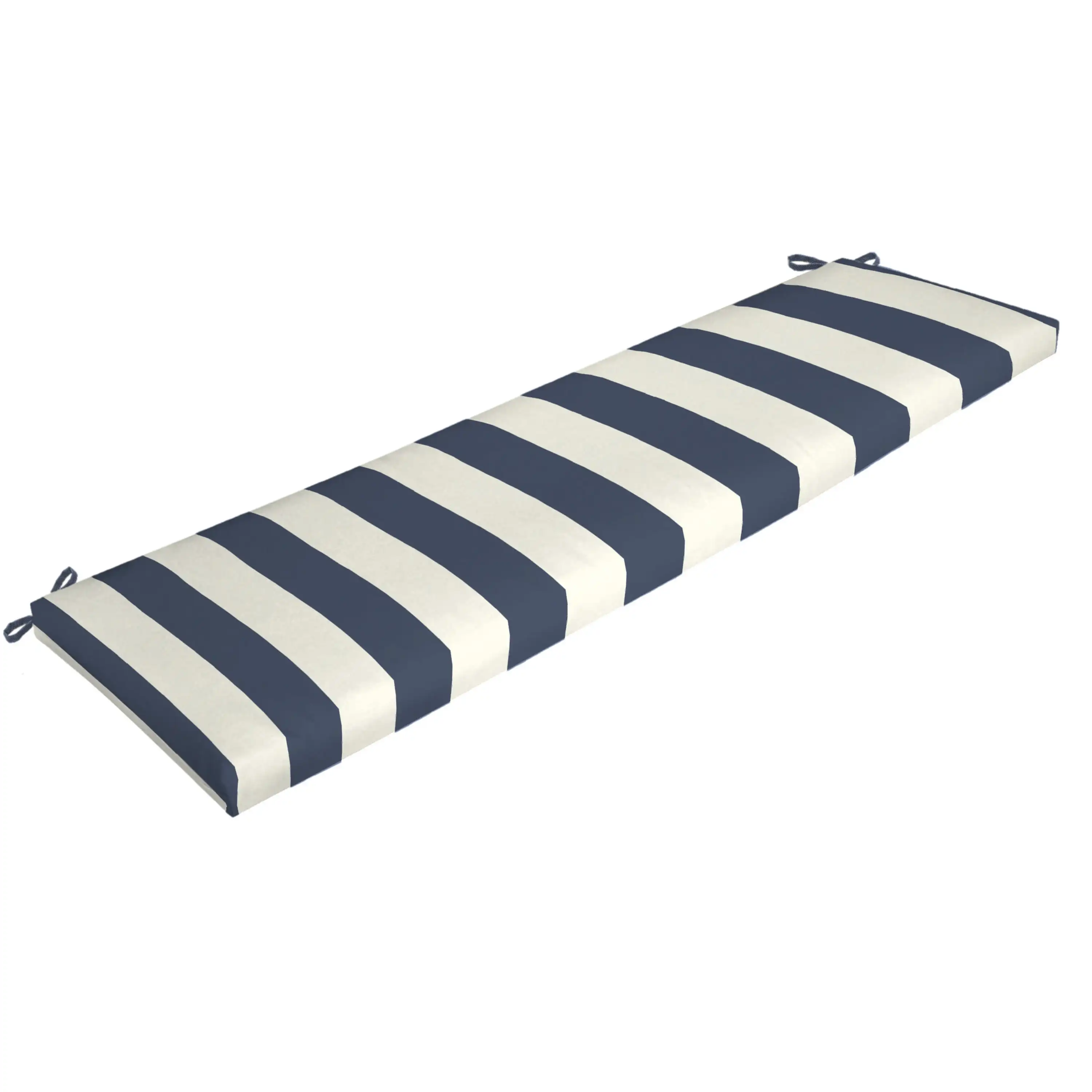 

Mainstays 17" x 46" Navy Blue Stripe Rectangle Outdoor Bench Cushion, 1 Piece 20242 HOT