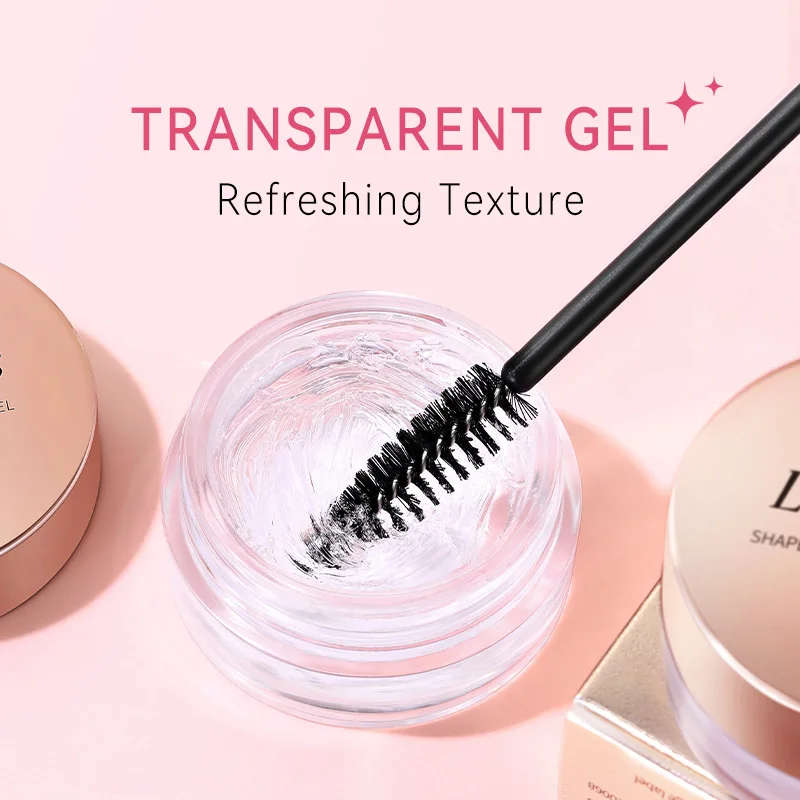 Vida meninas sobrancelha moldar gel com escova textura transparente fácil de aplicar maquiagem de longa duração criar tridimensional selvagem ey