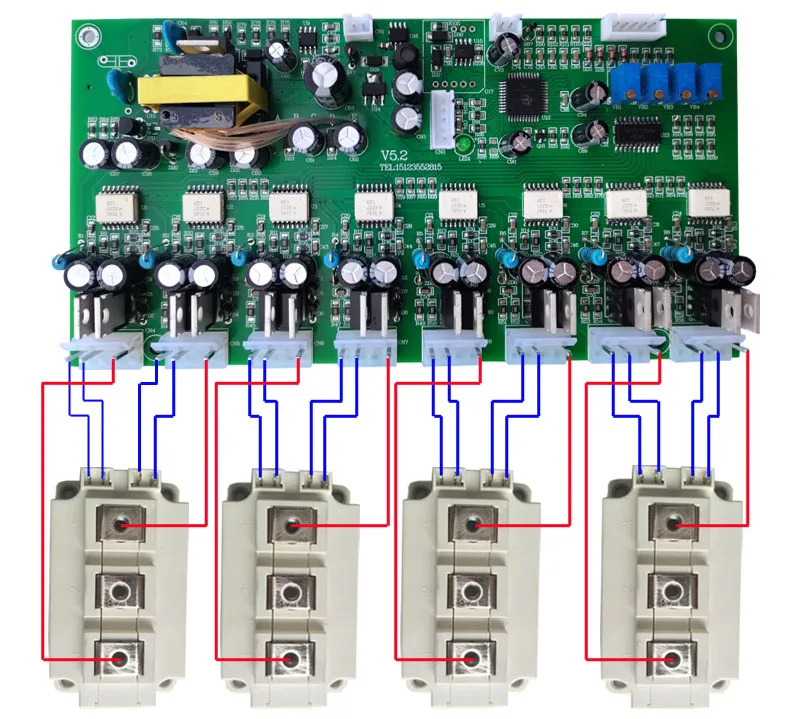 Three-phase Four-bridge Arm Sine Wave IGBT Module Driving Board