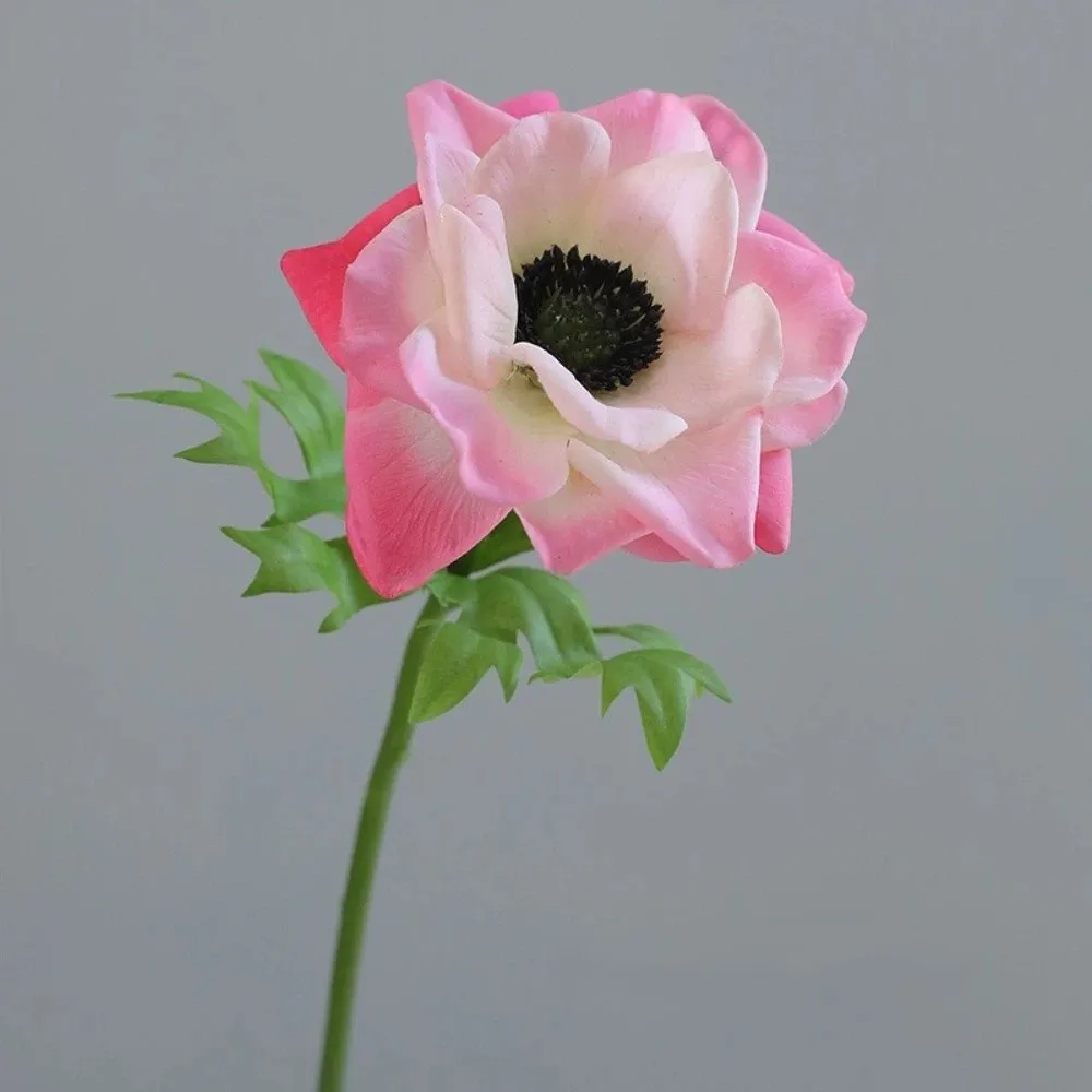 

Real Touch Artificial Anemone Handmade Lifelike Silk Anemone Flowers Realistic Plastic Fake Flower Plants Wedding Party Decor