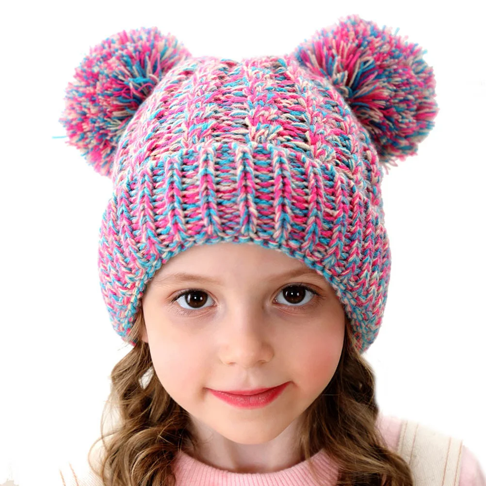 

two hat knit hat winter beanie hat knit warm cap kids winter hat winter warm
