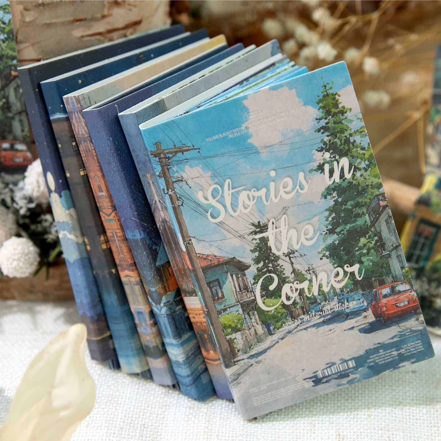 24sets/1lot Kawaii Scrapbook Sticker Stories in the Corner Journaling Scrapbooking Supplies Planner Decorative Stationery