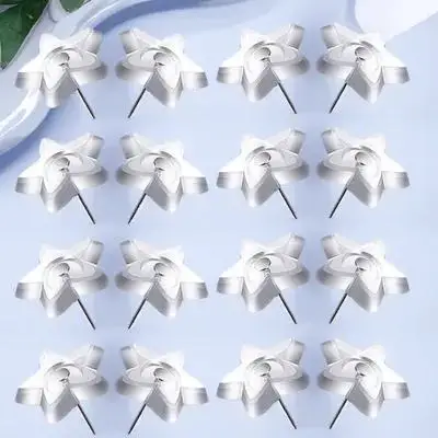 

50Pcs Clear Star Shape Thumb Tacks Push Pins for Cork Board Wall Hanging Decorative Bulletin Board Push Pins for Wall Hanging