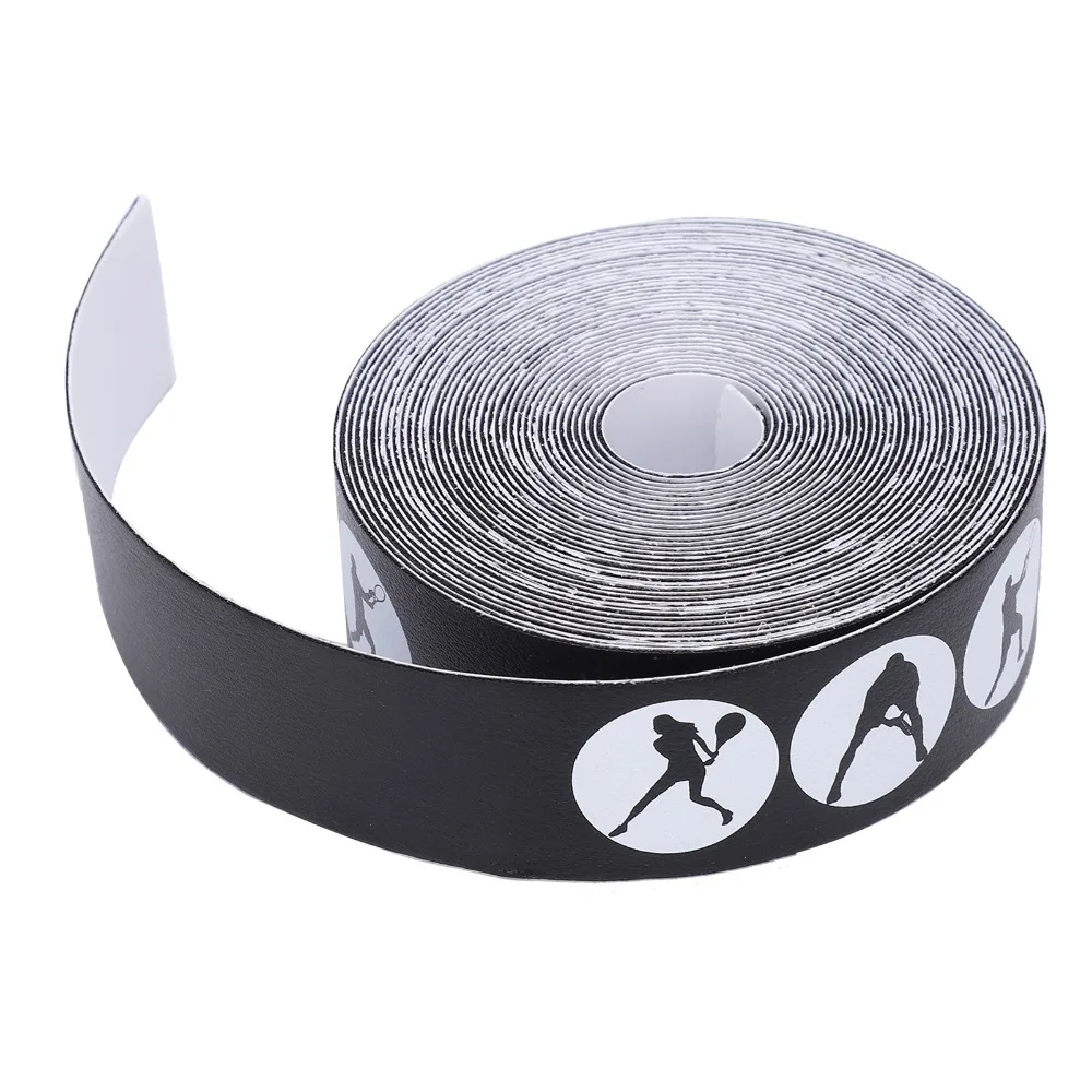 

AntiScratch Tennis Racket Tape Lightweight PU Racket Head Guard White Black Racquet Protection Tape Tennis Players