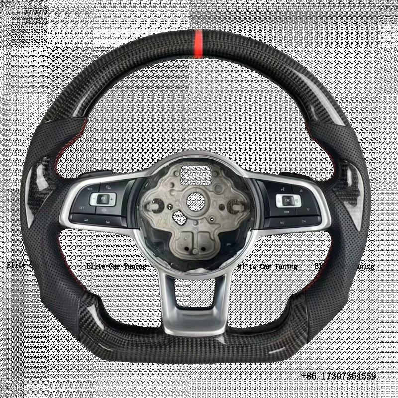 

Custom Steering Wheel Carbon Fiber for VW Golf R Mk7 Gti Mk6 Upgrade to New Model Plug and Play Steering Wheel