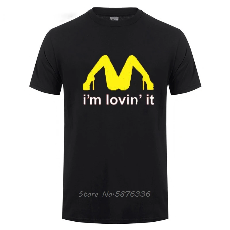 Tricolor I'm Loving It Inapropriate Offensive Sex T Shirt Men Funny Humor Joke Rude Summer Cotton Short Sleeve T-shirt Tshirt