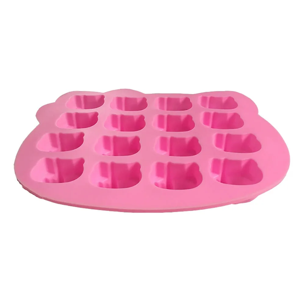 Cartoon Silicone Mold For Soap Rabbit Bear Mouse Cat Pig Duck Chocolate Baking Mould Animal Cake Decorating Tool Cupcake Topper