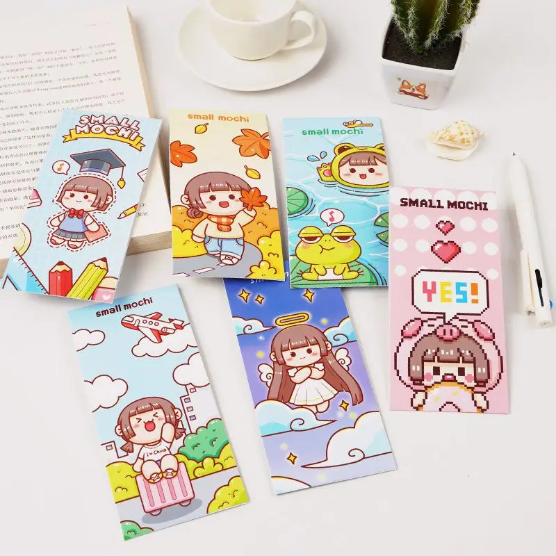 Small mochi stickers PET hand account stickers waterproof seamless hand account sticker bag diy decorative small pattern cartoon