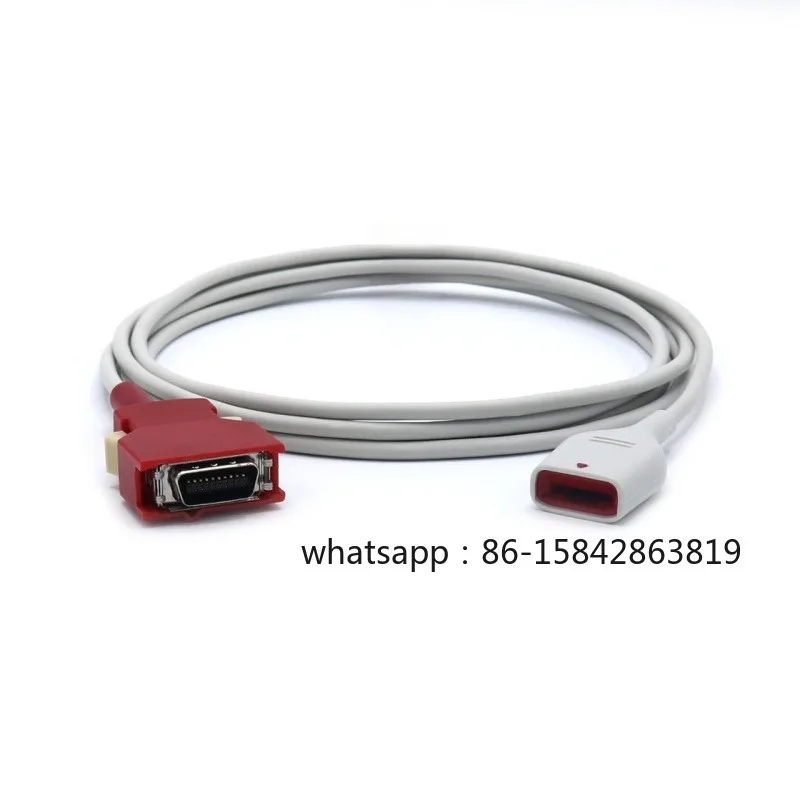 Masimo Radical Rainbow Patient Cable 4104 (RD SET MD20) Compatible, Red 20-Pin Plug, 2.4M