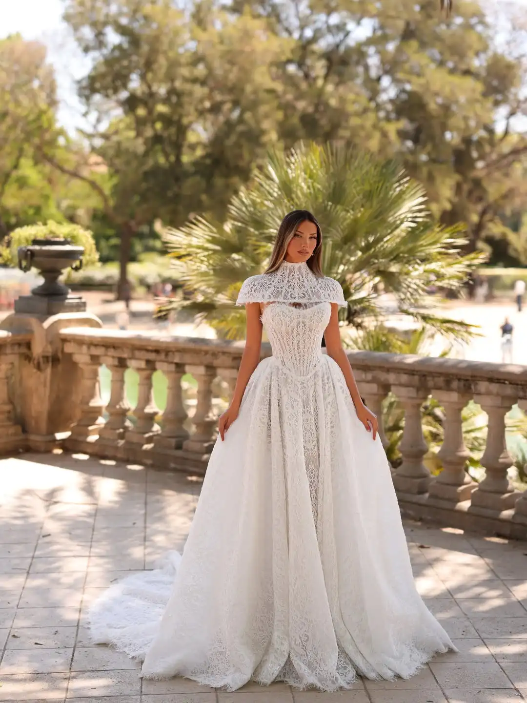

A line Wedding Dress Vestido De Novia Encaje Vestidos Desmontable 2 En 1 Noivas Minimalista Feminino Elegante Para Casamento