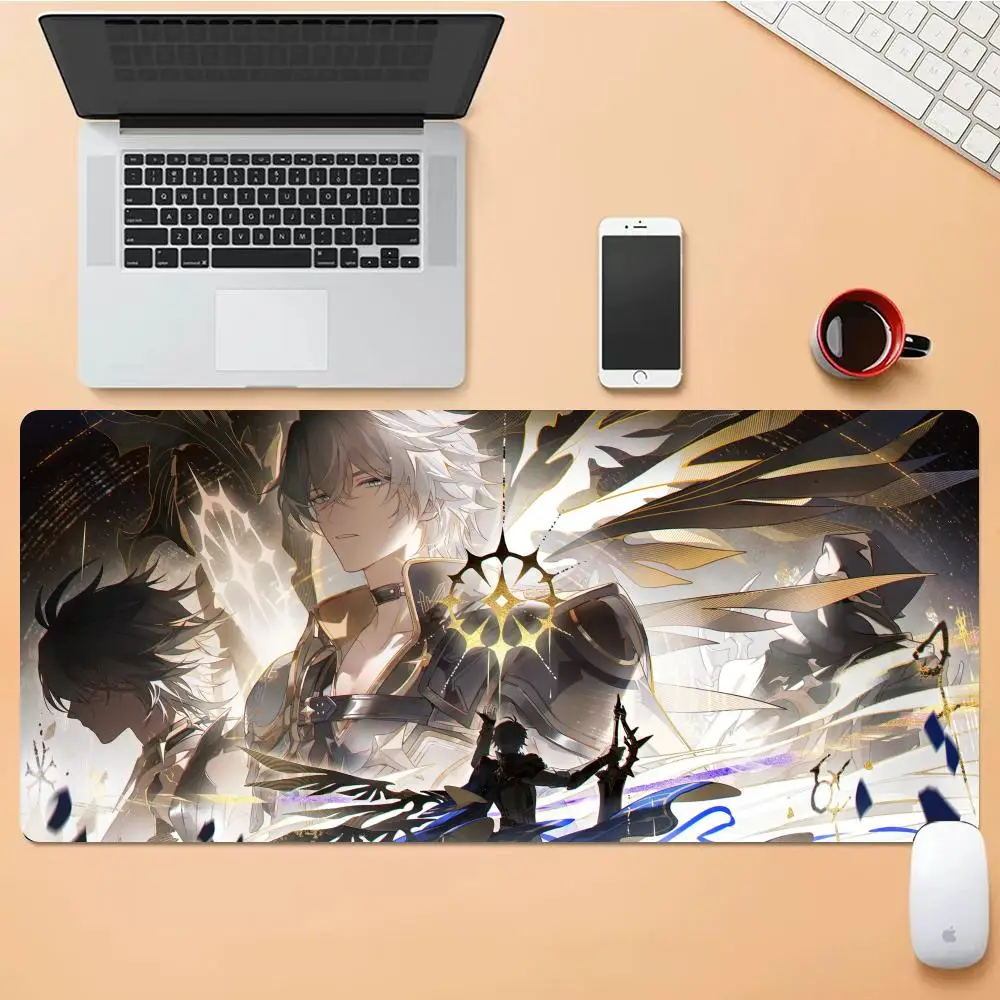 

Phainon Decoracion Mouse Pad Desk Mouse Pad Cute HD Desk Pad Extended Gaming Keyboard Mats Large XXL Gamer Mousepad 90x40