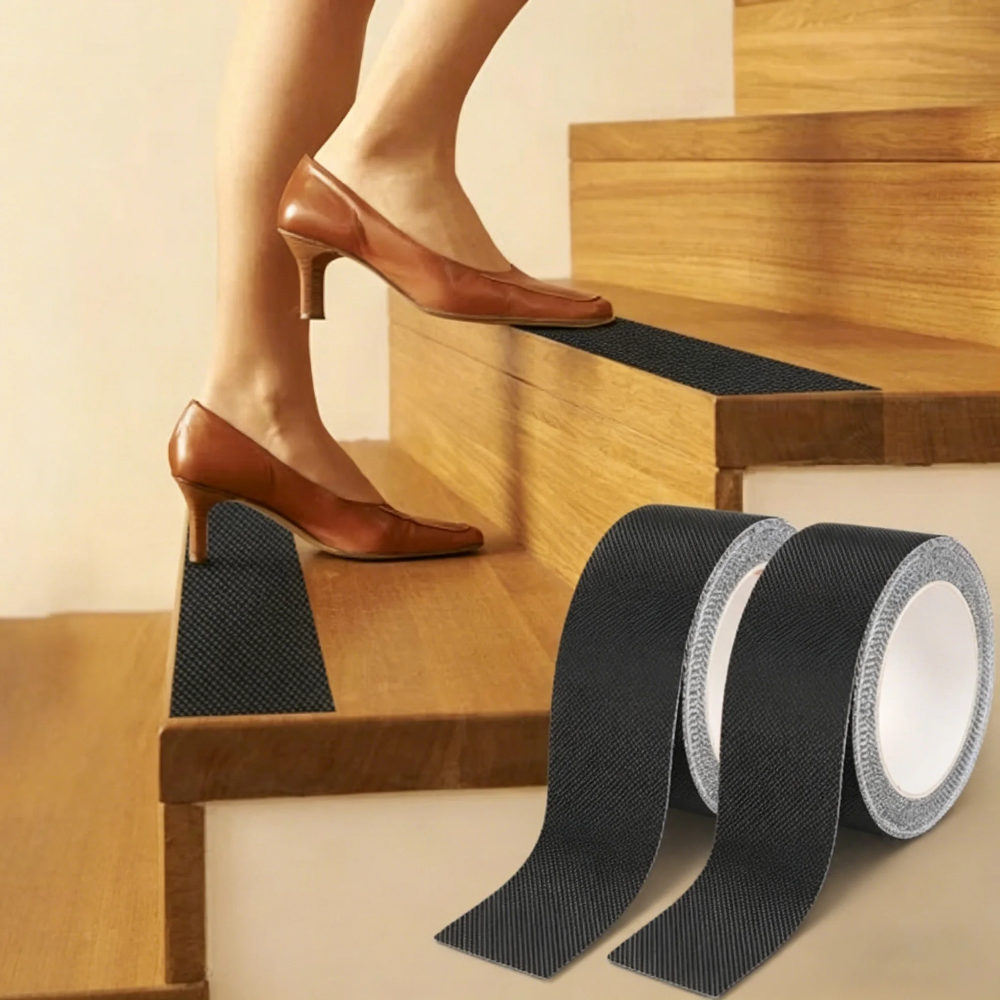 500CM Non-slip Rubber Tape Stair Treads Ultra Strong Waterproof Anti Slip Tape with Textured Adhesive for DIY Tools & Gadgets