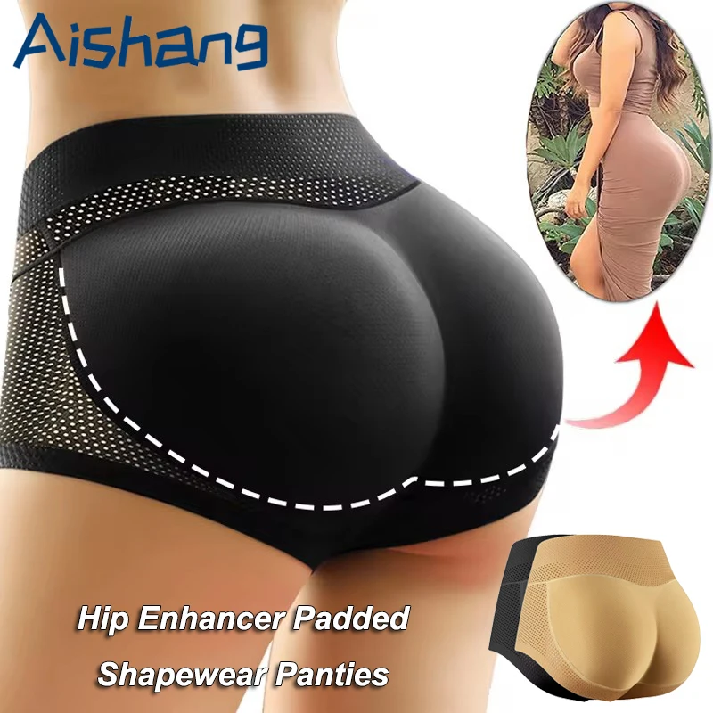 Butt Lifter Shaper Panties Women Hip Enhancer Shapewear Mid Waist Fake Buttocks Push Up Tummy Control Padded Underwear Briefs