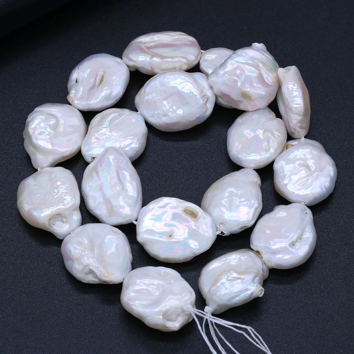 Baroque Freshwater Pearl Irregular Disc Beading Loose Spacer Beads For Jewelry Diy Making Necklace Bracelet Earring Accessories