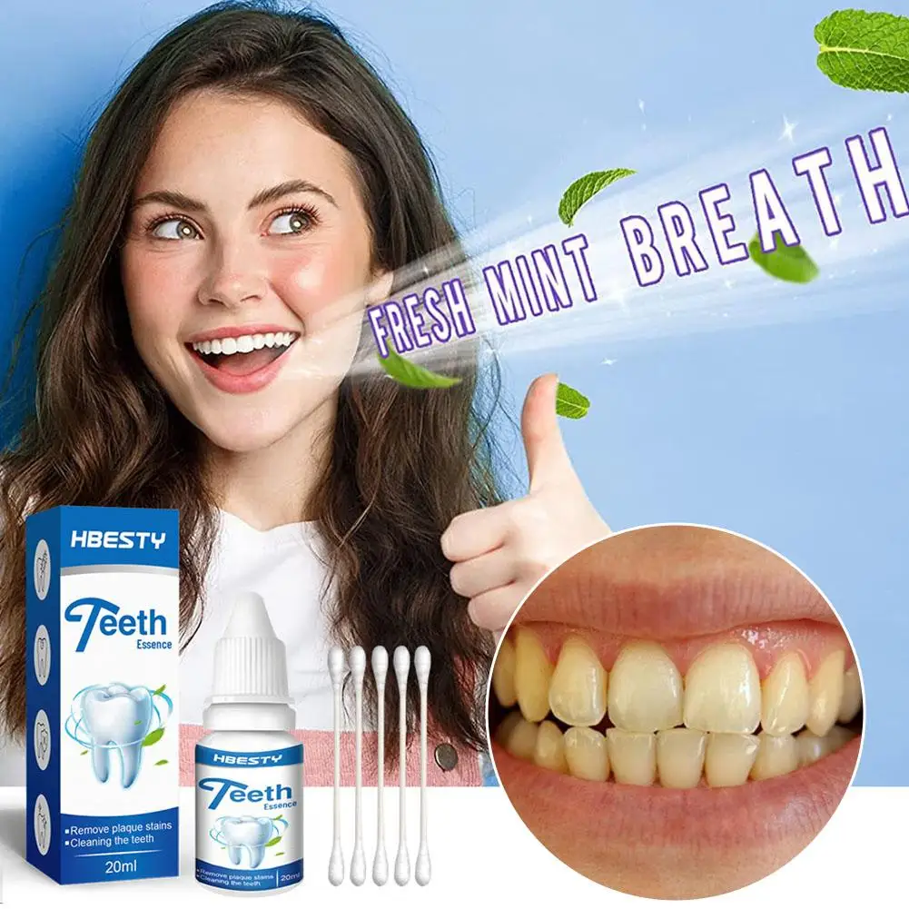 Mint Fresh Breath Teeth Essence Remove Plaque Stains Oral Care Liquid For Daily Teeth Cleaning Refresh Bad Breath Teeth Essence