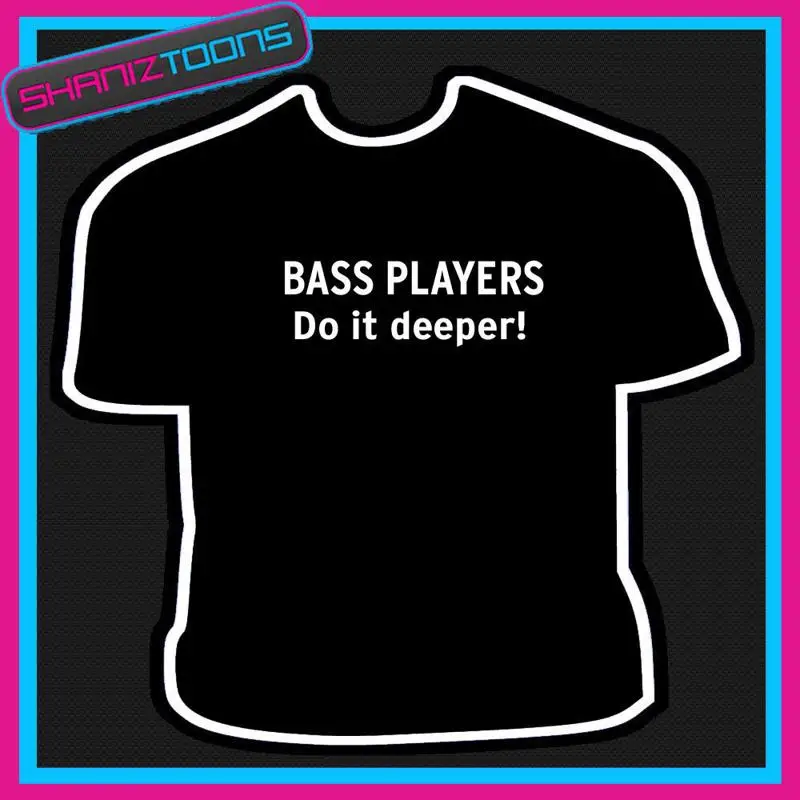 ЗАБАВНАЯ ФУТБОЛКА СЛОГАНОМ BASS PLAYER BAND