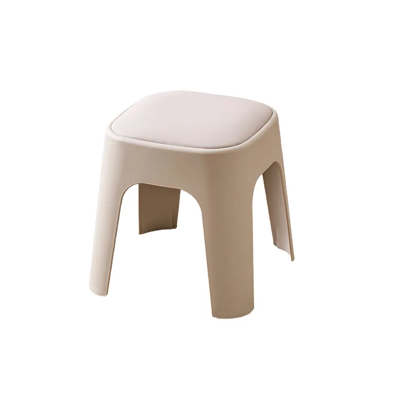 yjq household plastic low stool living room entrance shoe change small stool soft bag square stool