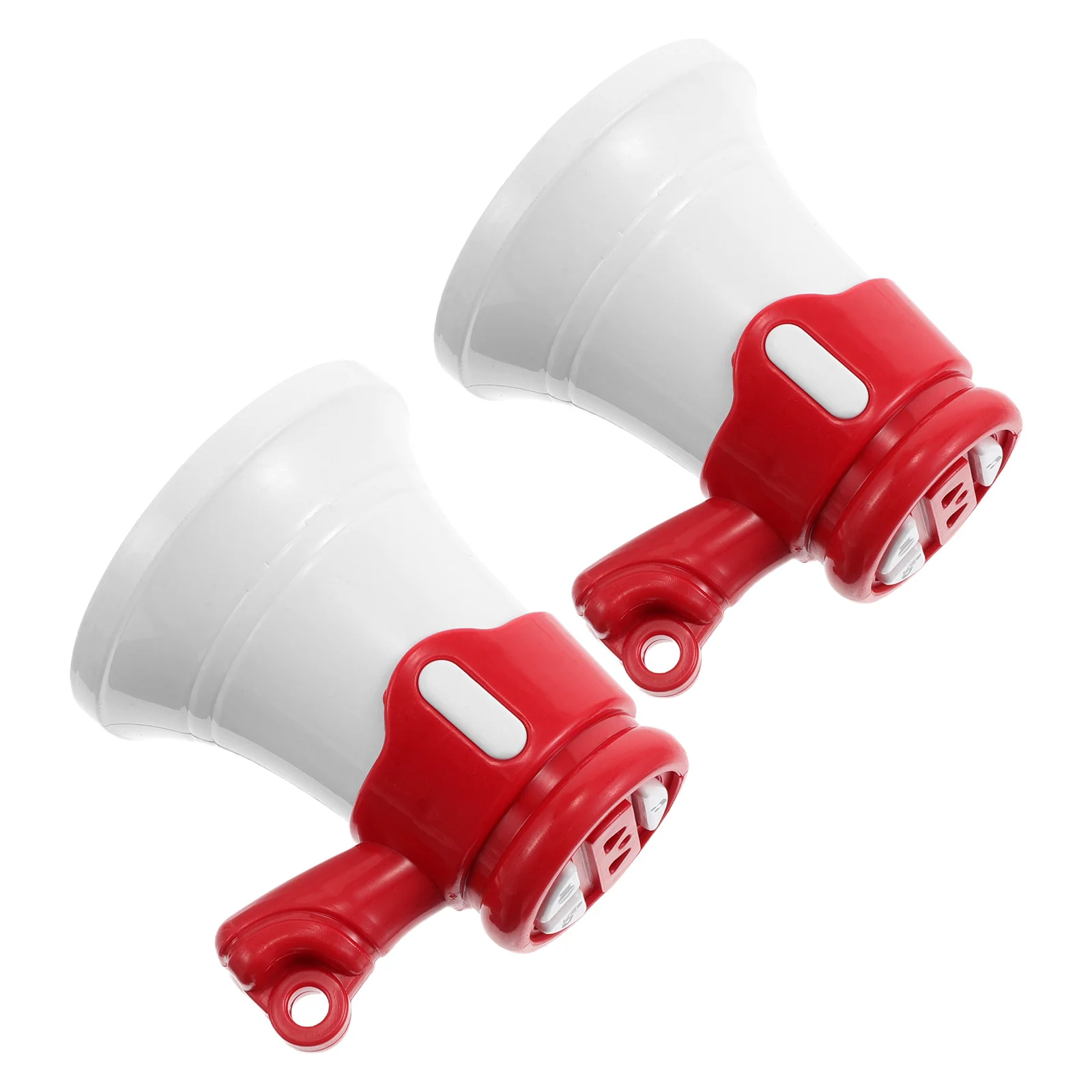 2 قطعة مكبر الصوت الصغير المحمول المفاتيح مكبر للصوت للأطفال الأحداث في الهواء الطلق واضح الصوت مكبر صوت محمول لتقوم بها بنفسك العلامات حقائب الظهر