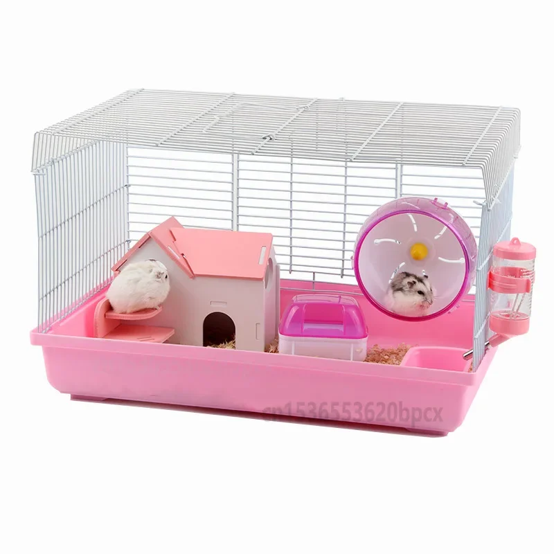 

Double-Decker Hamster Cage: Luxury Durable Villa Nest, Large Space Hamster Home,Premium Small Pet Habitat, Spacious Rodent House